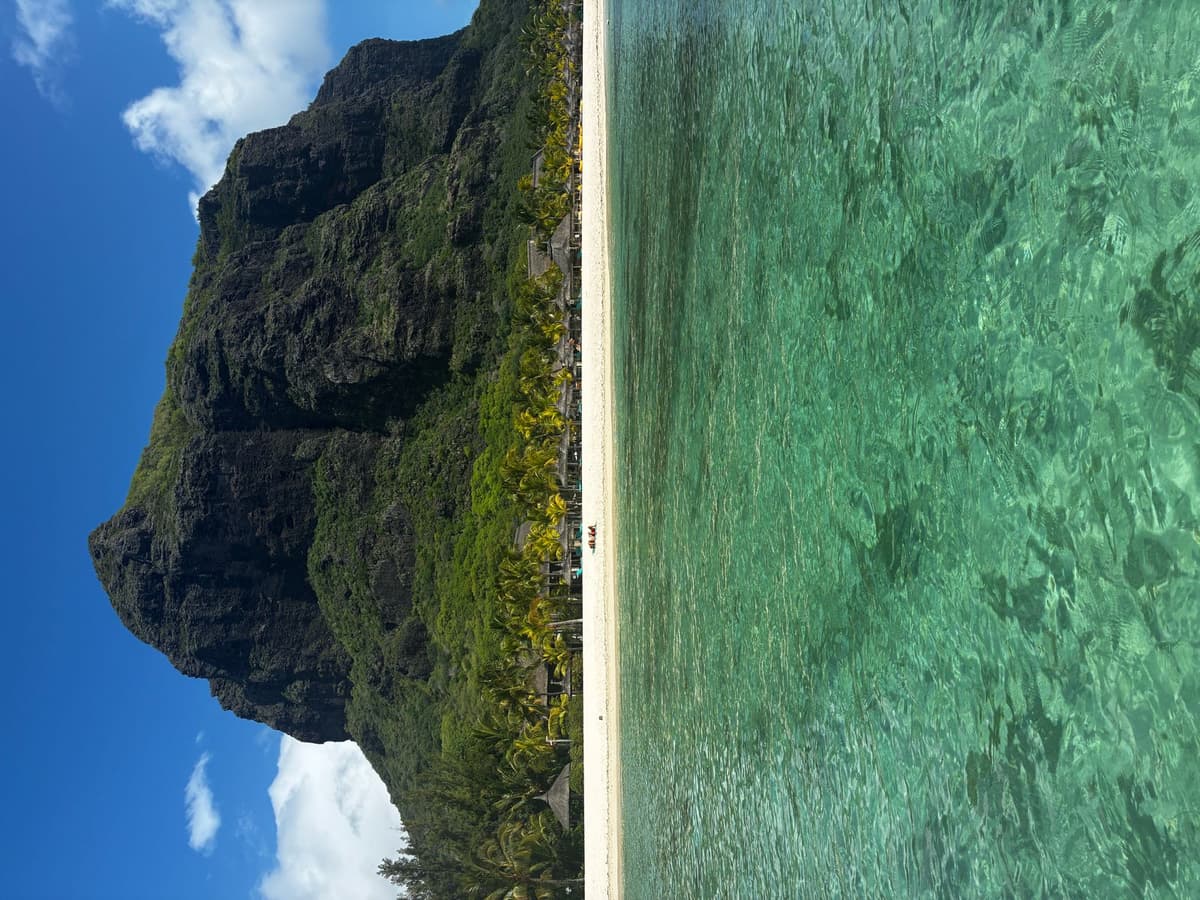 Randonneurs au sommet d'une montagne mauricienne