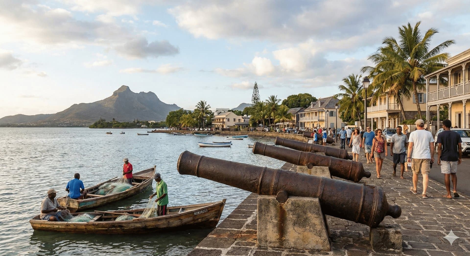 Barachois Mahébourg promenade bord de mer Maurice