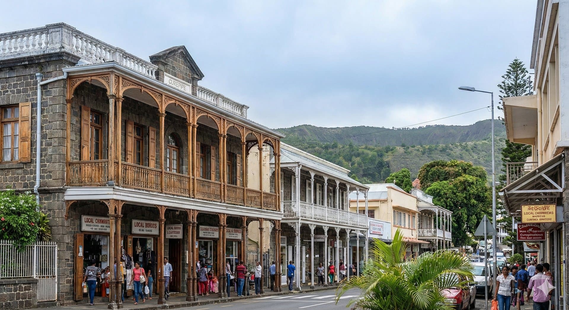 Centre-ville de Curepipe et ses boutiques