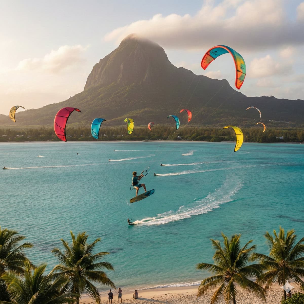 Kitesurf Le Morne spot mondial Maurice