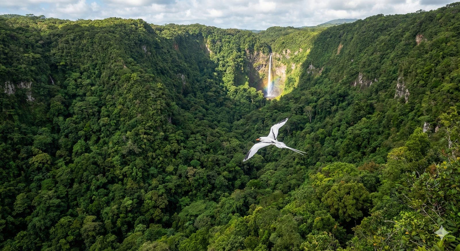 Forêt endémique de Macchabée avec végétation tropicale native