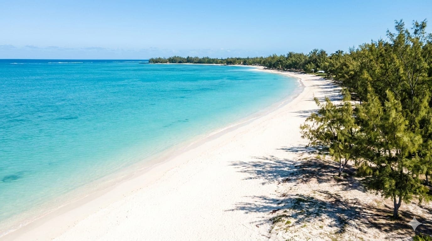 Plage de Mont Choisy, idéale pour les familles avec enfants à Maurice