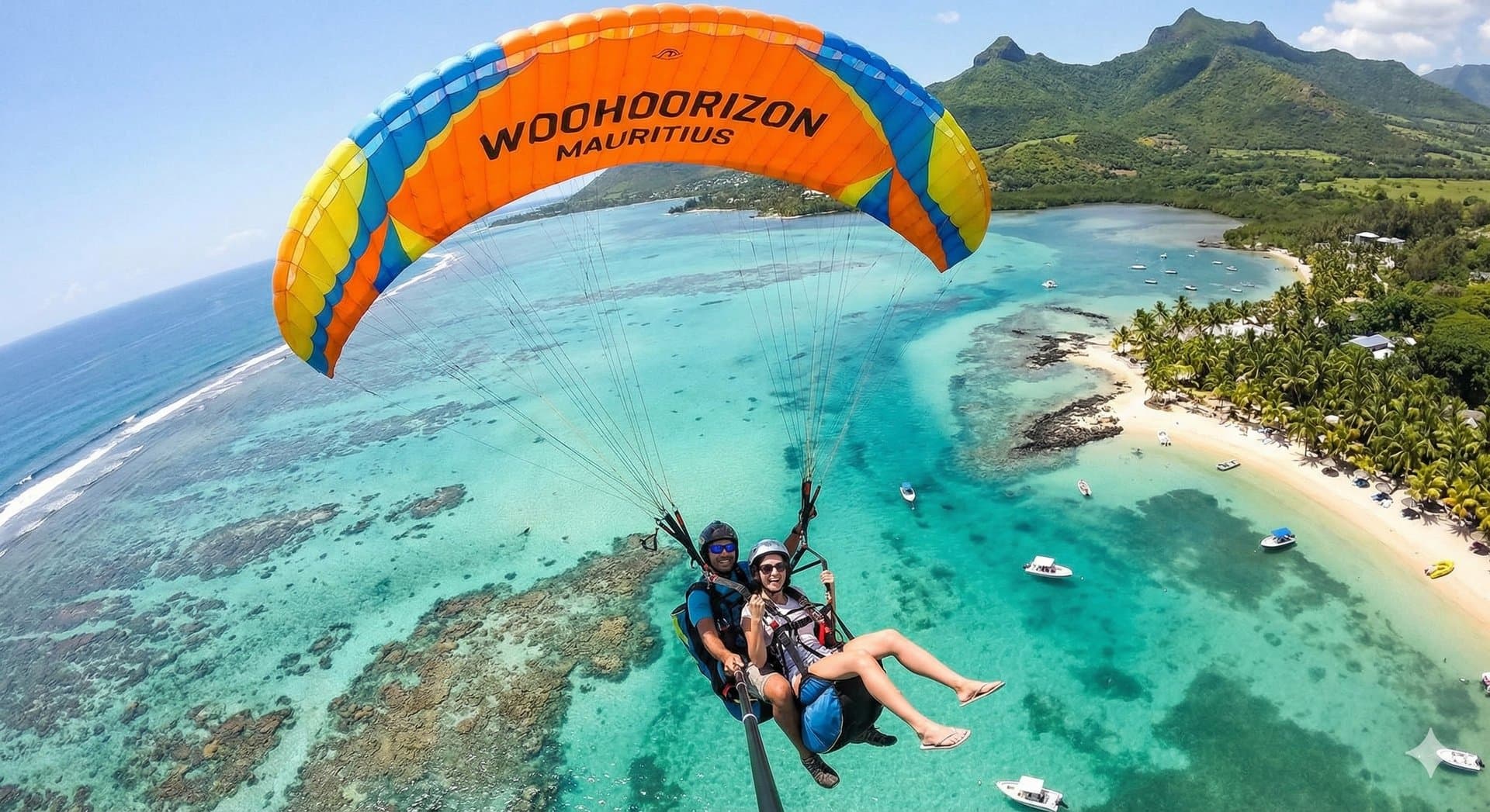 Parapente Woohoorizon vol panoramique Maurice ouest