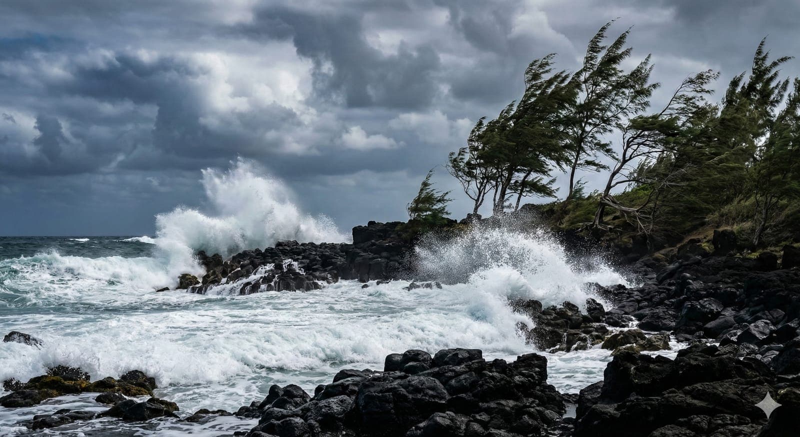 Kitesurfeur sur le lagon de Poste Lafayette côte est