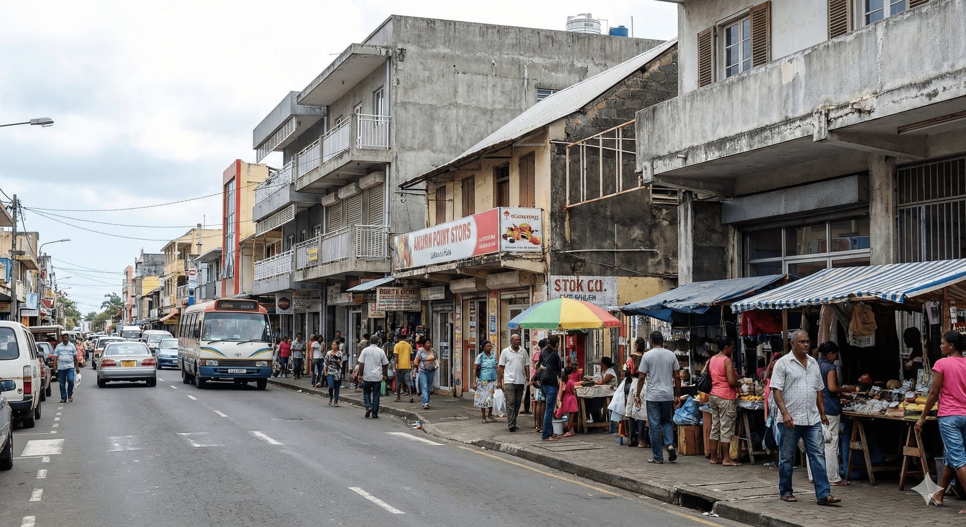 Foire de Quatre Bornes, shopping textile Maurice