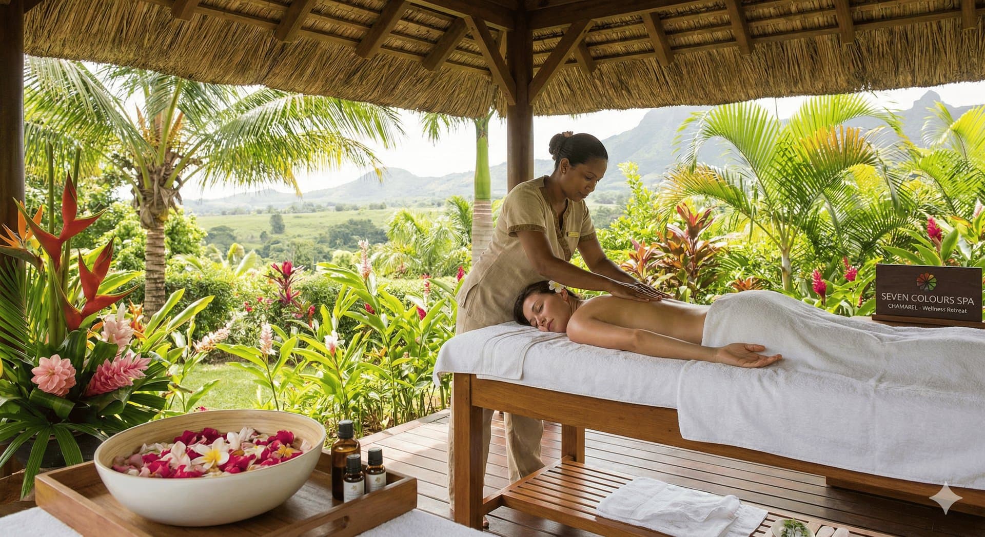 Seven Colours Spa Chamarel vue panoramique